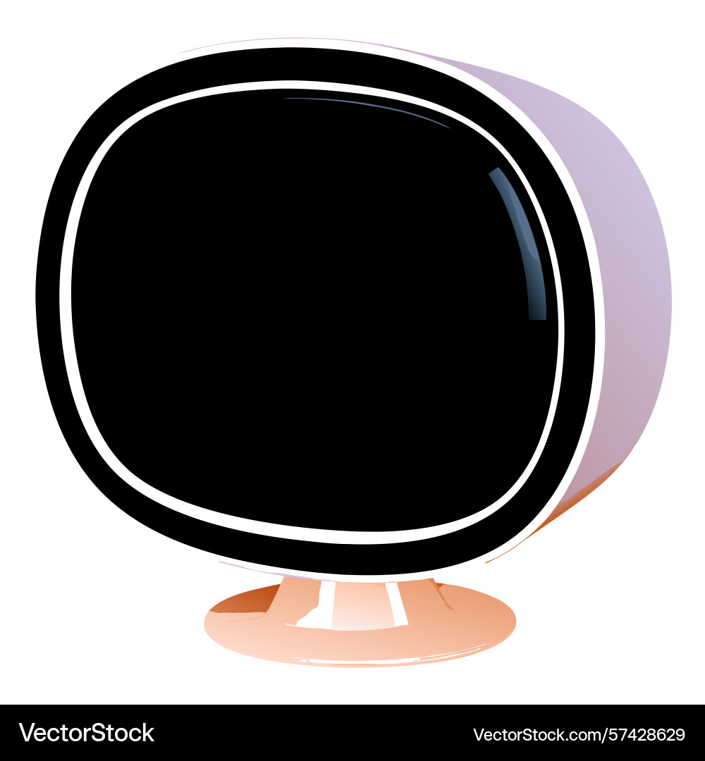 3 d rendered retro futuristic computer monitor 3 d rendered retro futuristic computer monitor Vector Image