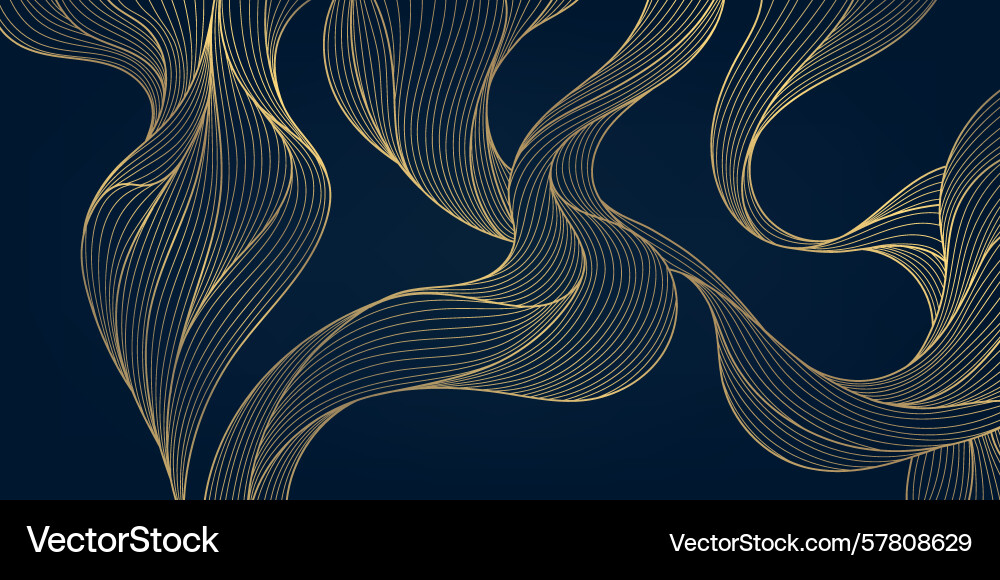 Abstract wave line design curve elegant Vector Image