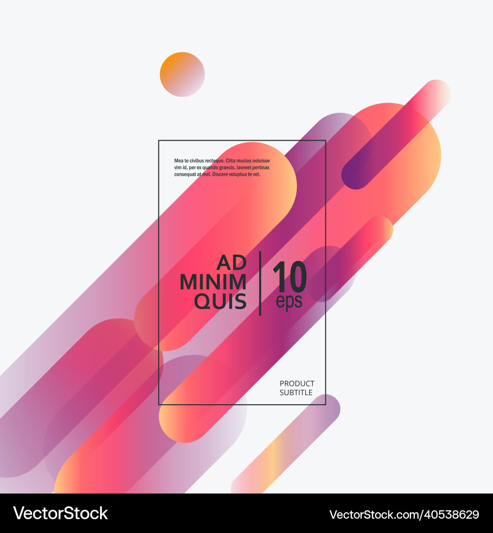 Dynamic background with geometric shapes Vector Image