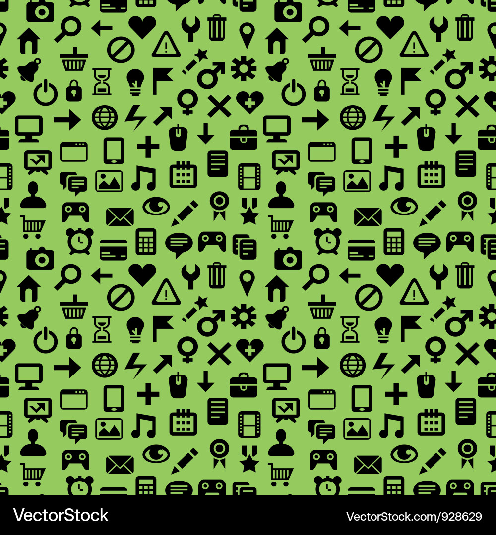 Technology Icon Pattern vector image