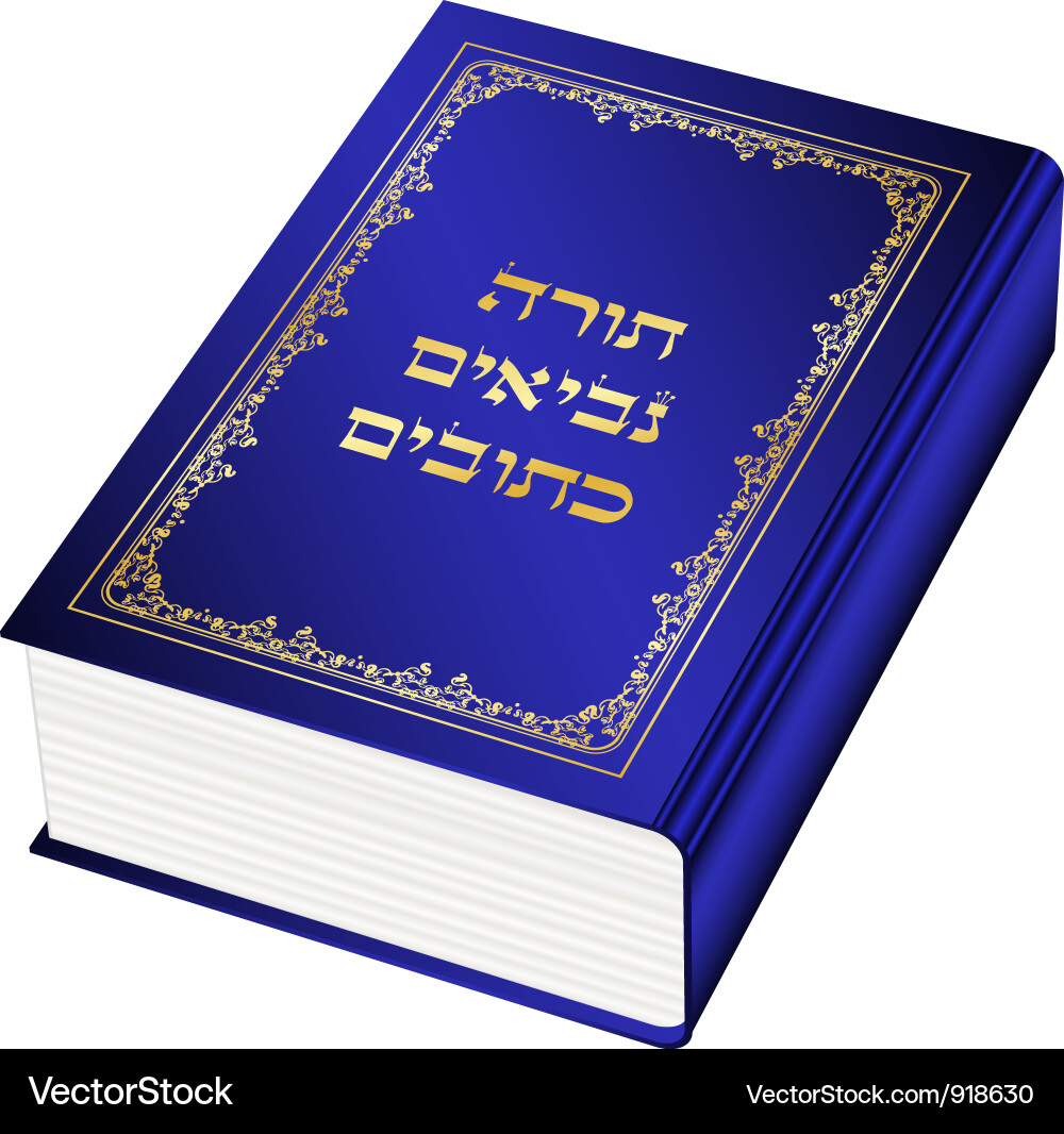 Ancient Torah Scroll vector image