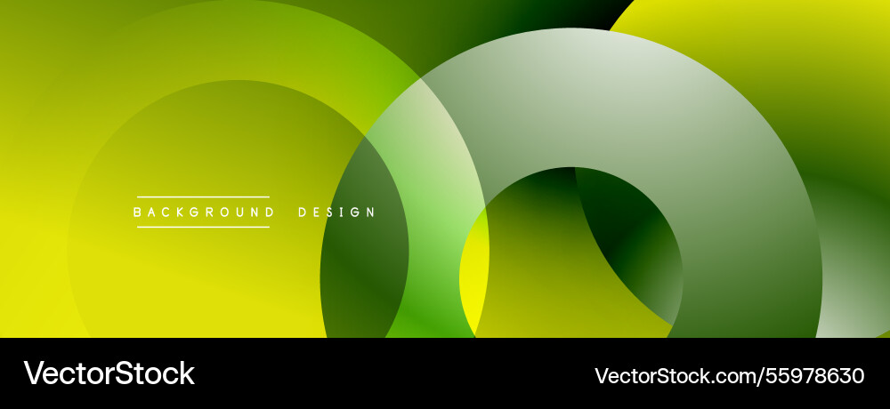 Background design with overlapping circular Vector Image
