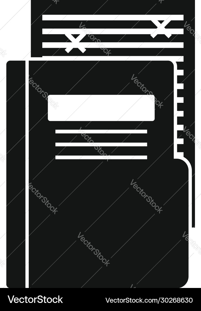 Blog folder edit icon simple style Blog folder edit icon simple style vector image
