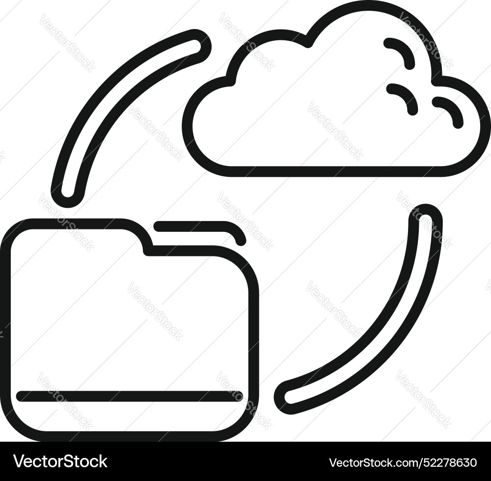 Data synchronisation from cloud storage to local Data synchronisation from cloud storage to local vector image