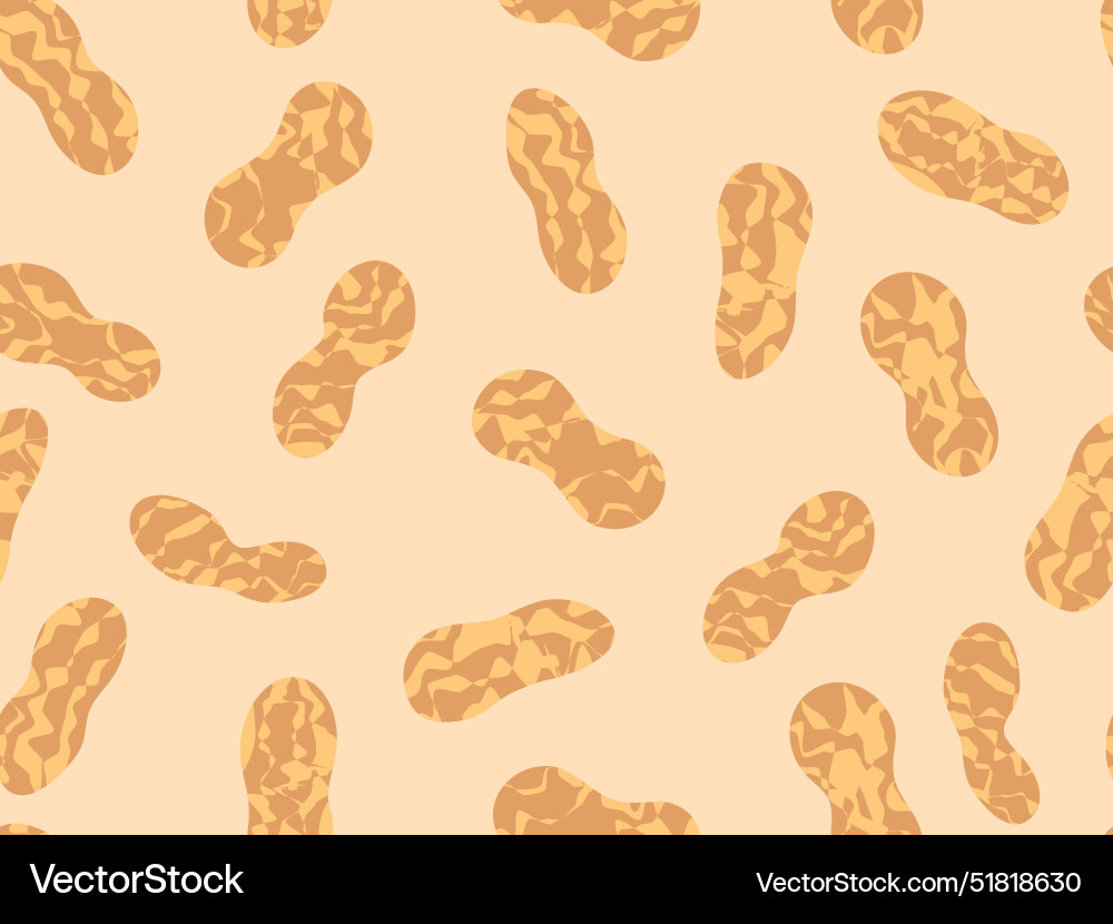 Peanuts in shell seamless pattern Peanuts in shell seamless pattern Vector Image