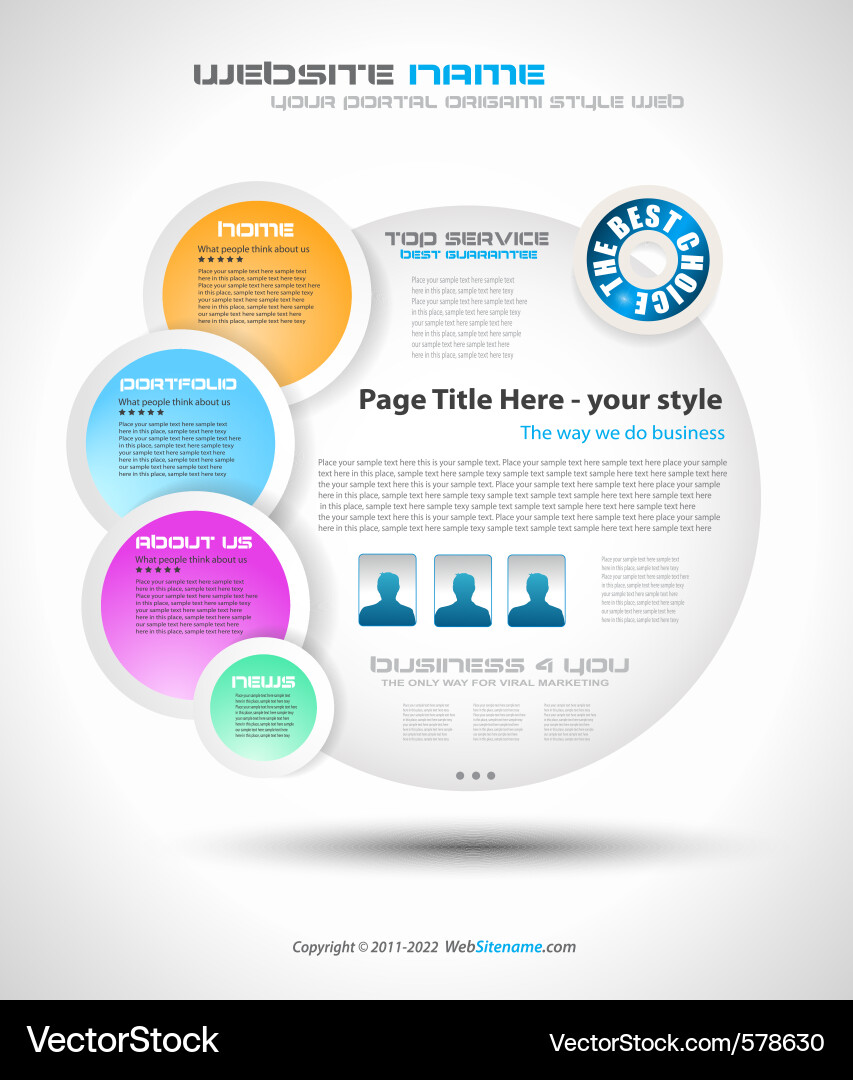Presentation Templates Vector Image