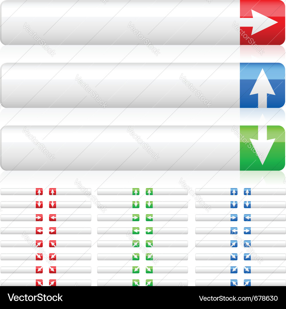 Shapes button Vector Image