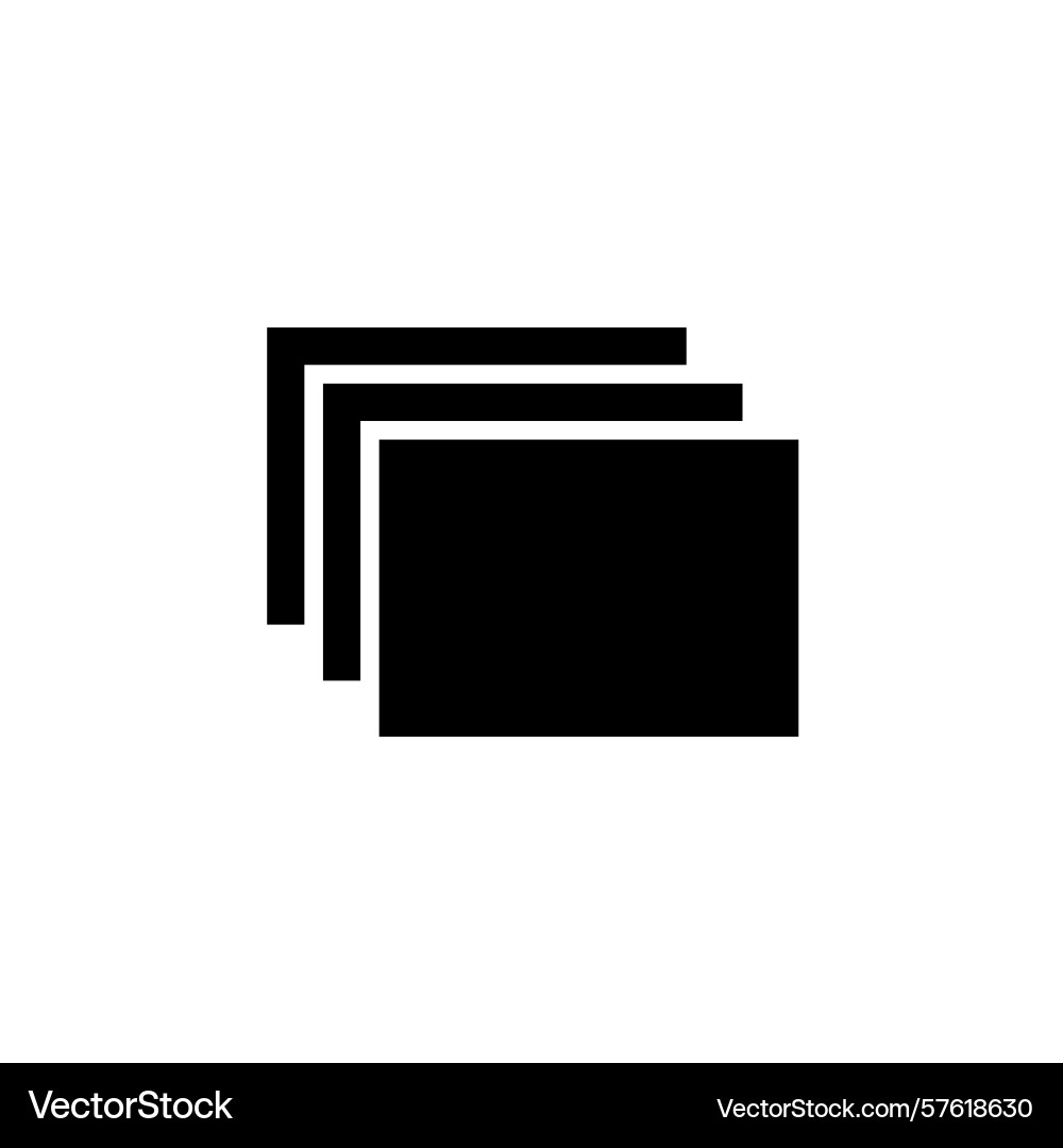 Stacked layers favourite overlay layer solid flat Vector Image
