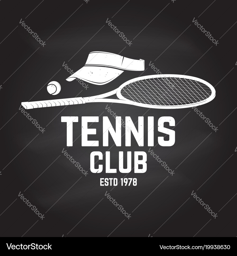Tennis club vector image