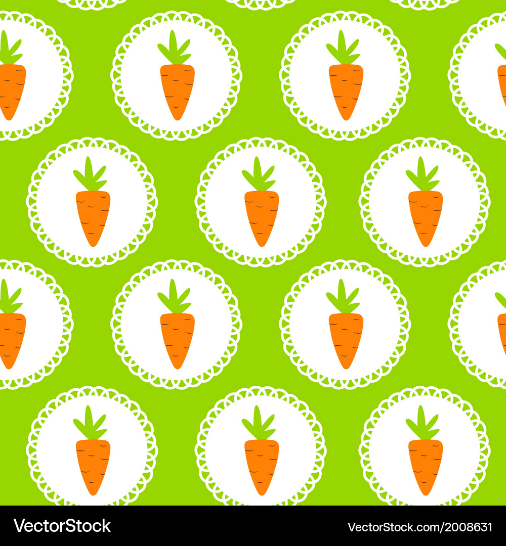 Carrot Pattern Background Vector Image