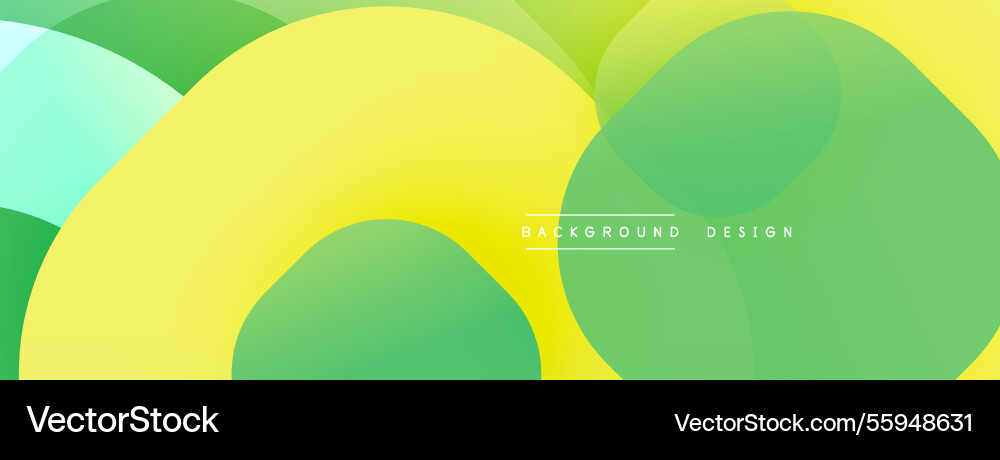 Circular abstract design with overlapping Vector Image