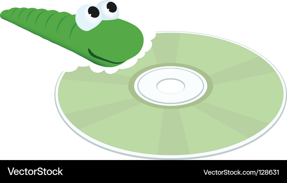 Computer Virus Worm Vector Image