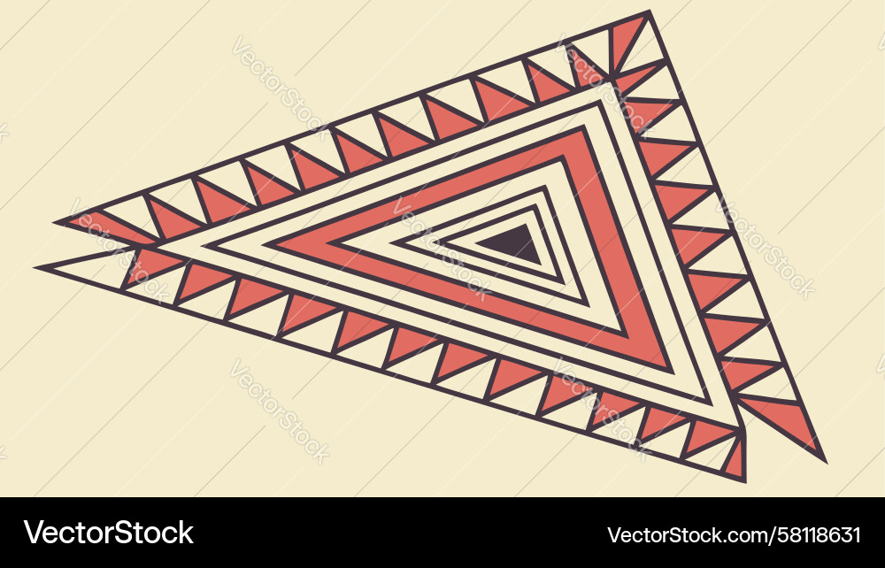Dynamic Geometric Triangle Pattern Vector Image