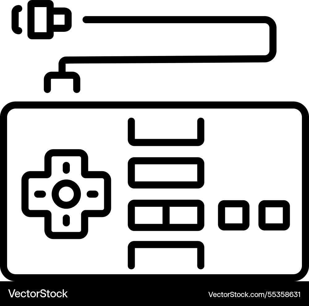 Nes controller Vector Image