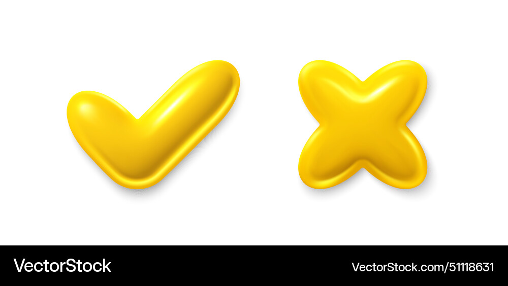 Right and wrong 3d buttons quiz answer time game Right and wrong 3d buttons quiz answer time game vector image