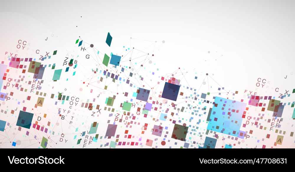 Template for science and technology presentation Template for science and technology presentation Vector Image