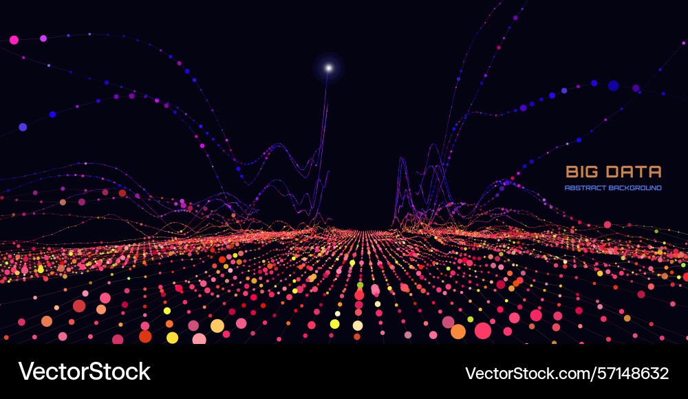 Abstract analytical background with color lines Abstract analytical background with color lines vector image