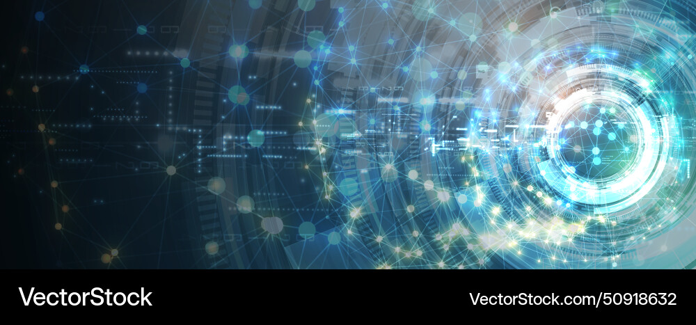 Abstract artificial intelligence cloud computing Abstract artificial intelligence cloud computing Vector Image