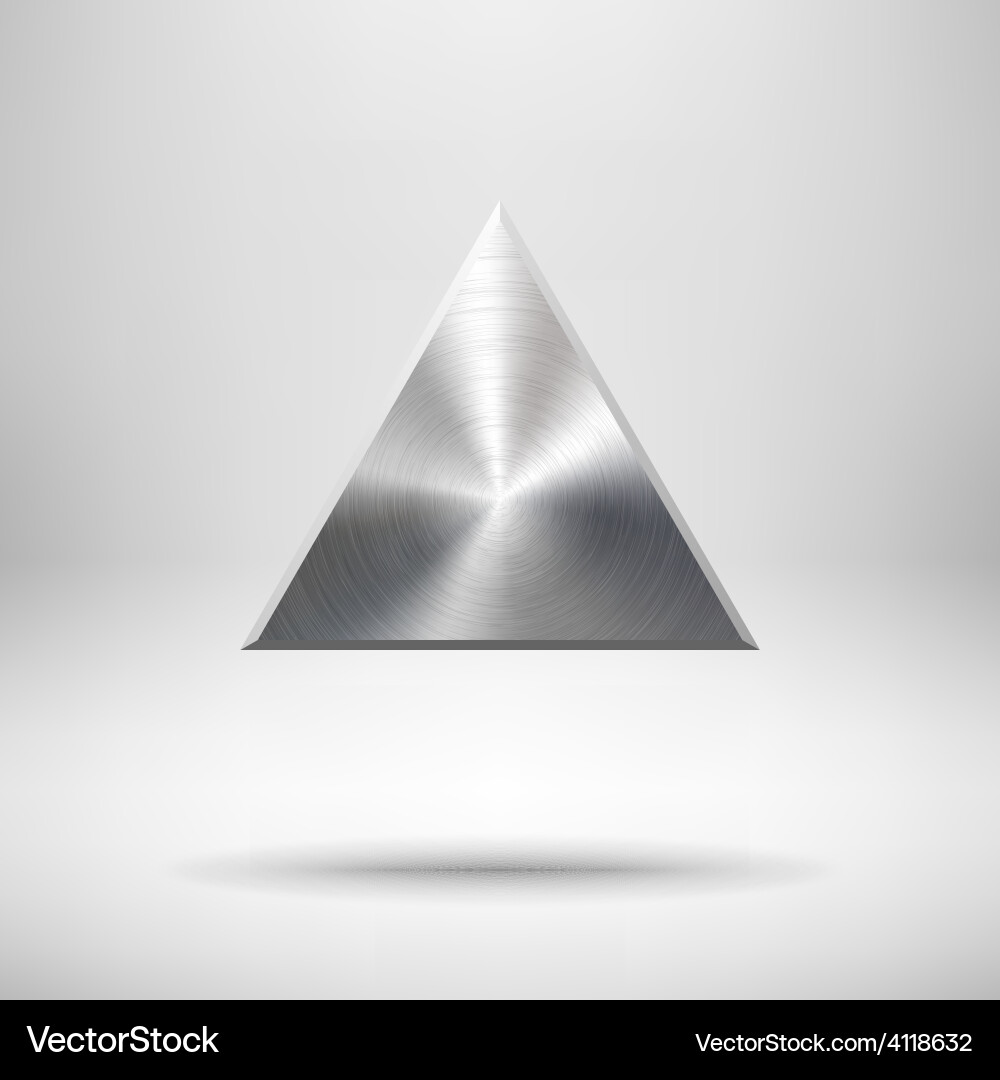 Abstract triangle button template Vector Image