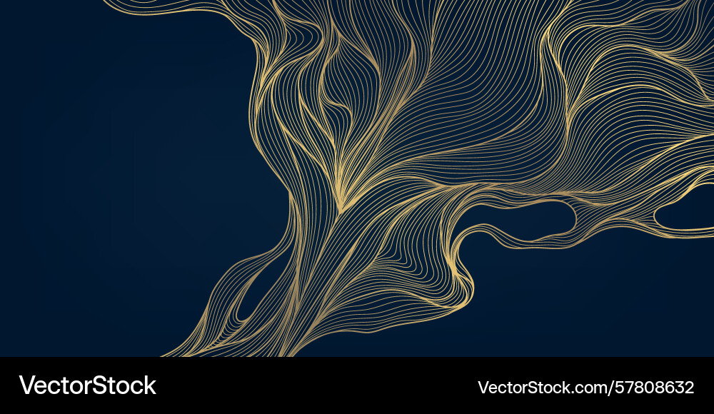 Abstract wave line design curve elegant Vector Image
