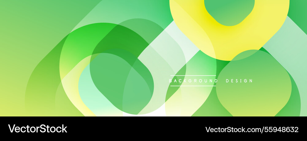 Circular abstract design with overlapping Vector Image