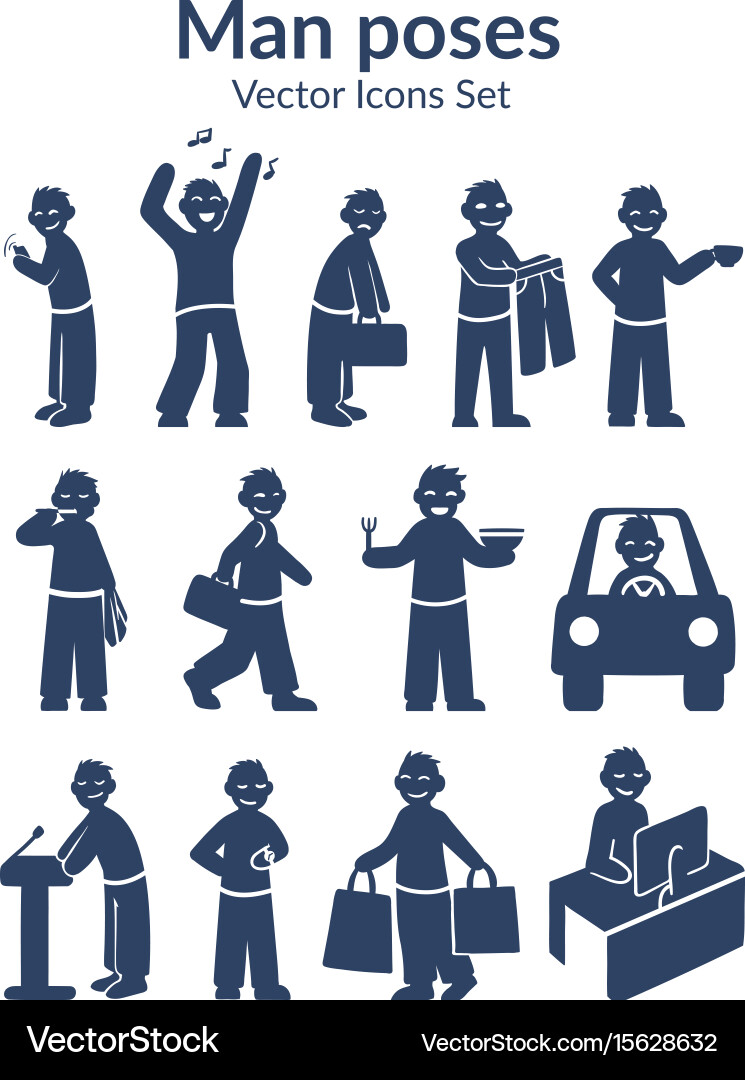 Daily Routine Lifestyle Characters Vector Image