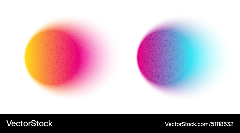 Neon Gradient Circle Texture Vector Image