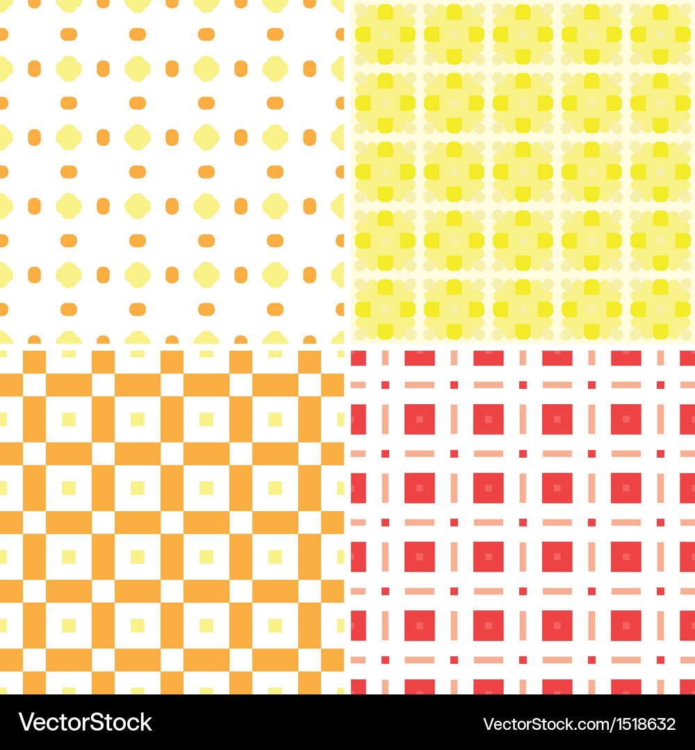 Seamless pattern set Vector Image