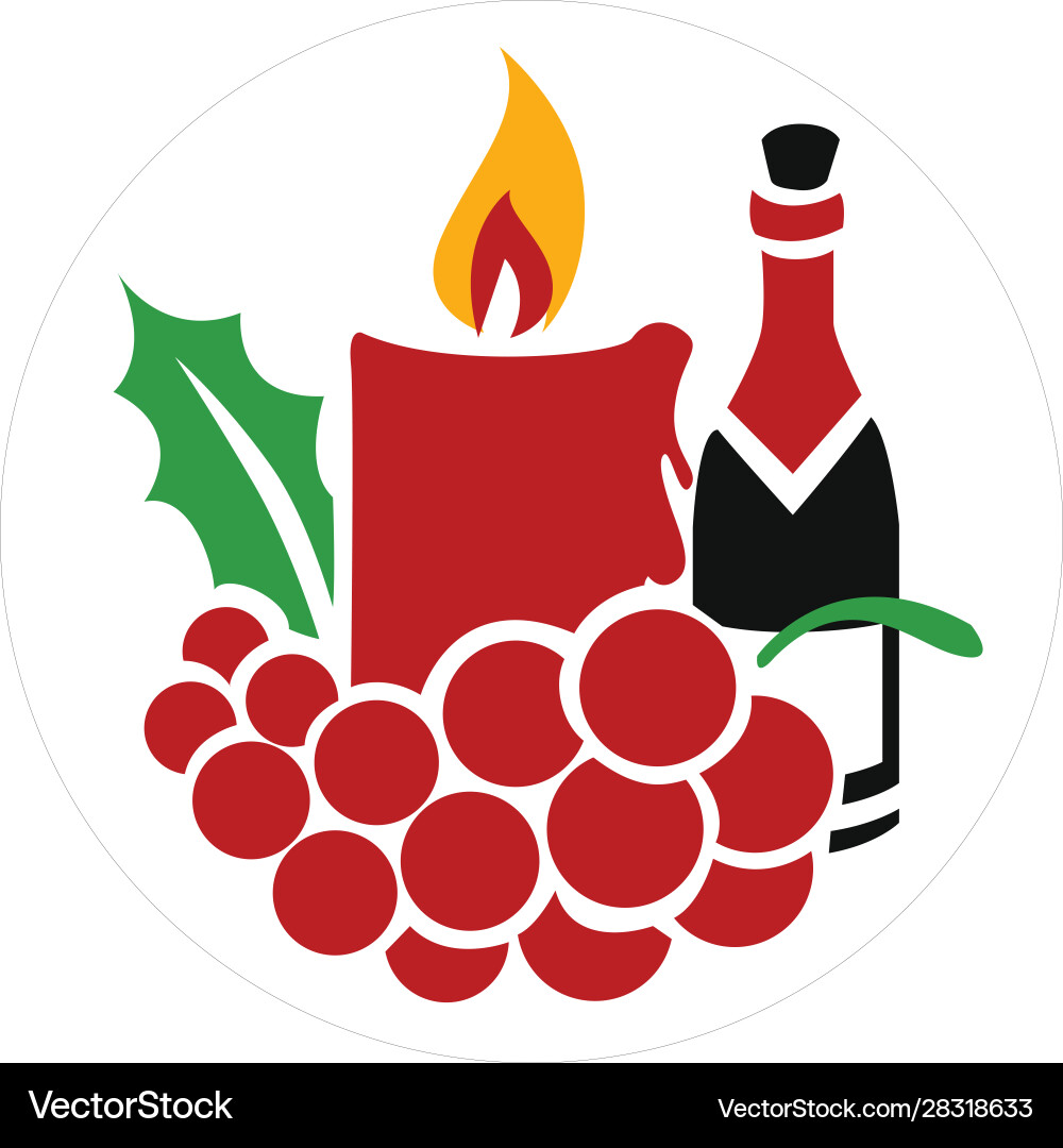 Candle holiday box Candle holiday box vector image