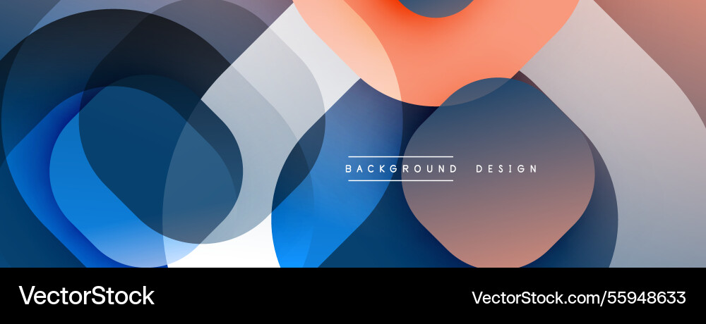 Circular abstract design with overlapping Circular abstract design with overlapping vector image