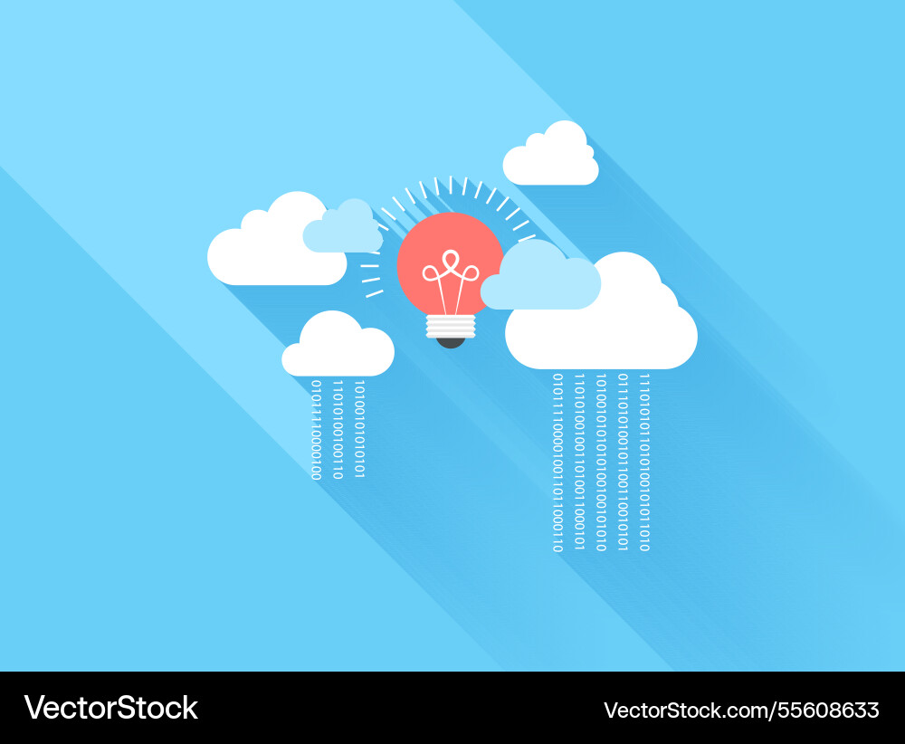 Cloud computing concept Cloud computing concept vector image