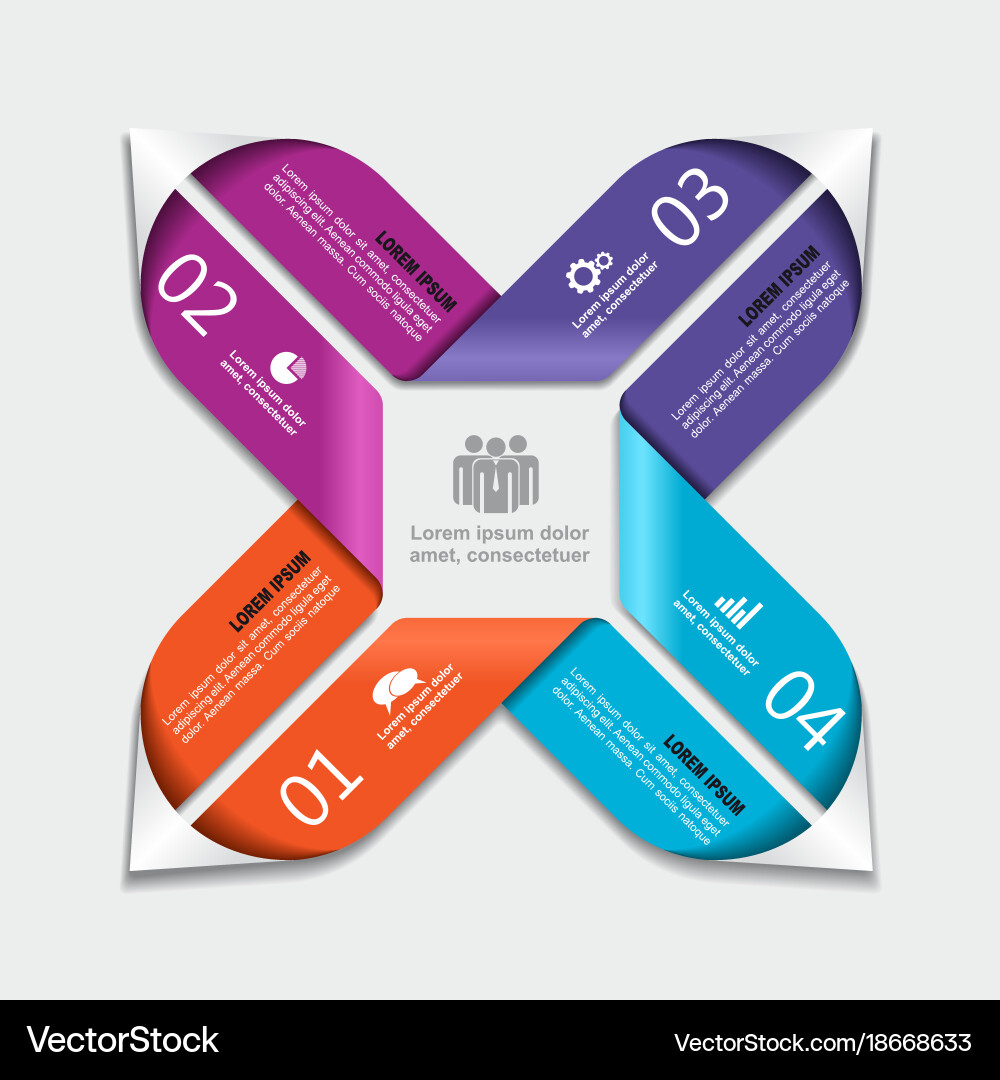 Infographic template can be used for workflow vector image