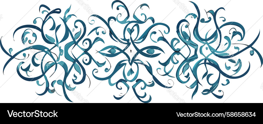 Abstract blue swirl pattern dynamic flowing Vector Image
