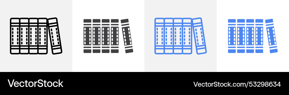 Books icon set use for web ui or app Books icon set use for web ui or app vector image