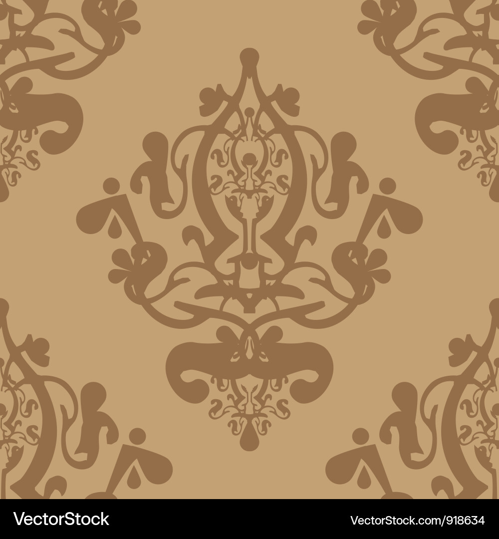 Brown pattern Vector Image