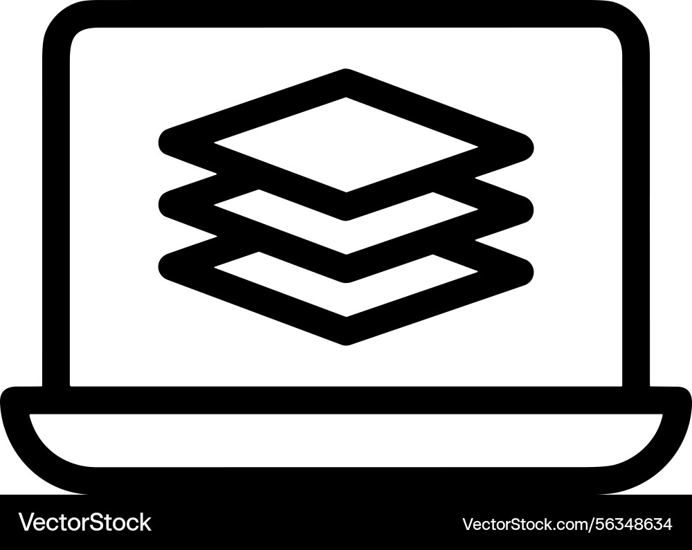 Computer icon symbol image Vector Image
