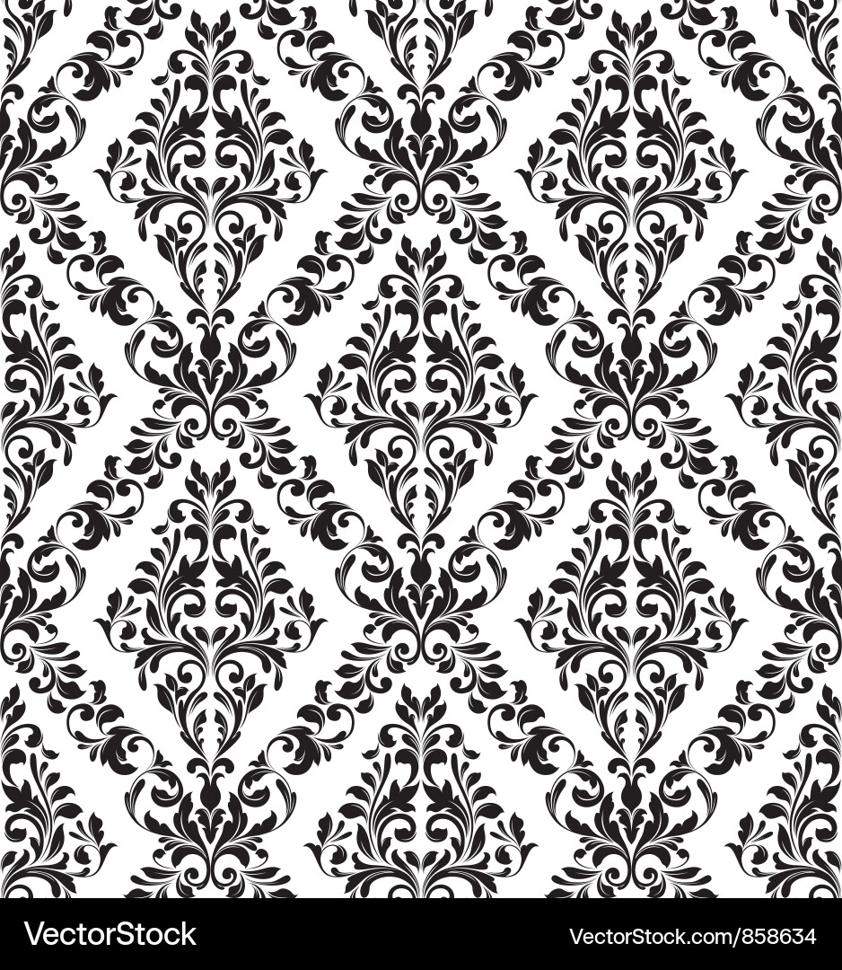 Damask seamless pattern Vector Image