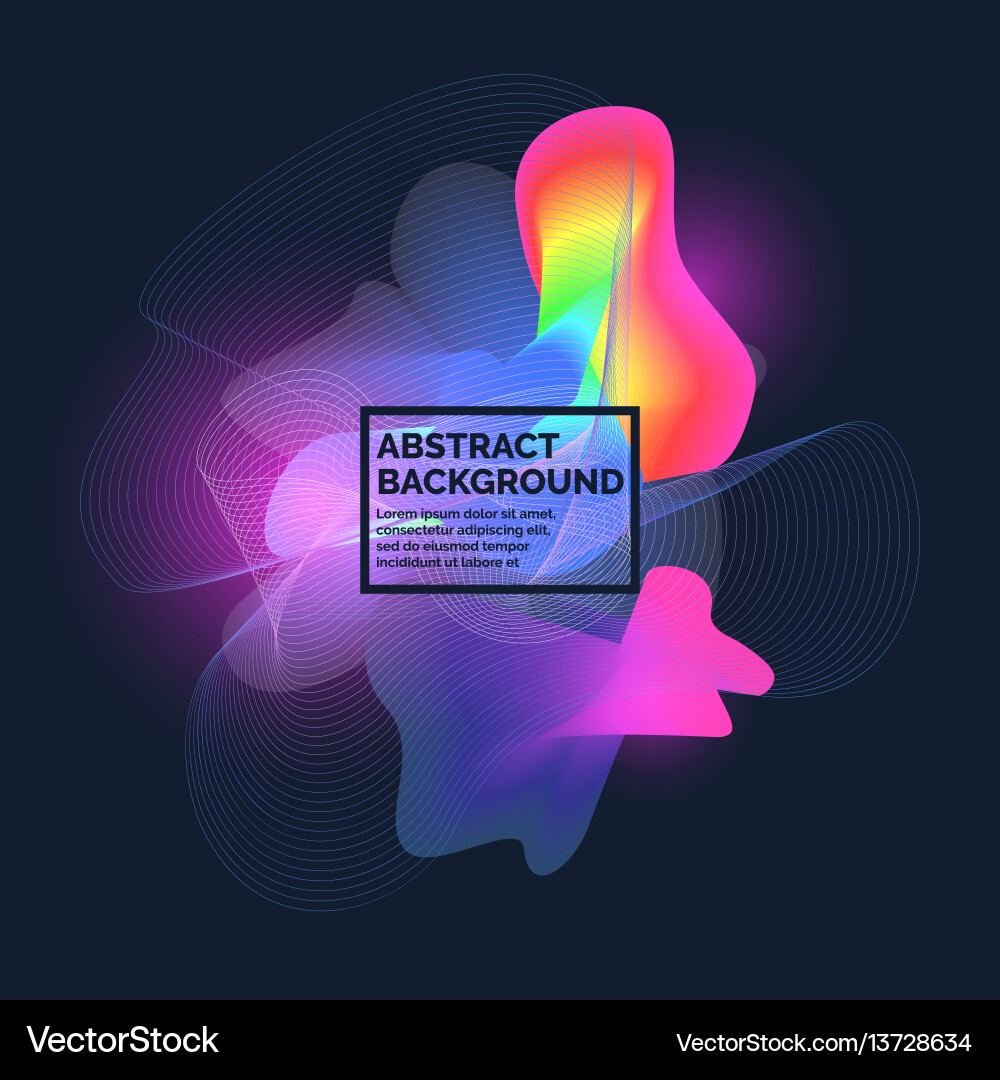 Dynamic Abstract Waves Background vector image