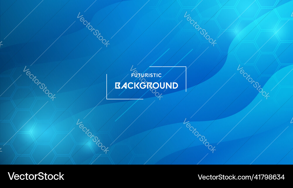 Futuristic abstract bg with lines and honeycomb vector image