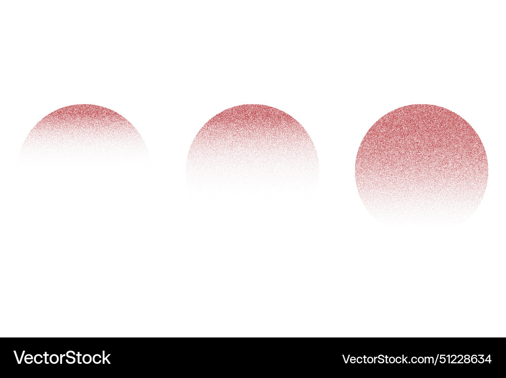 Grainy stipple sun eclipse with gradient noise Vector Image