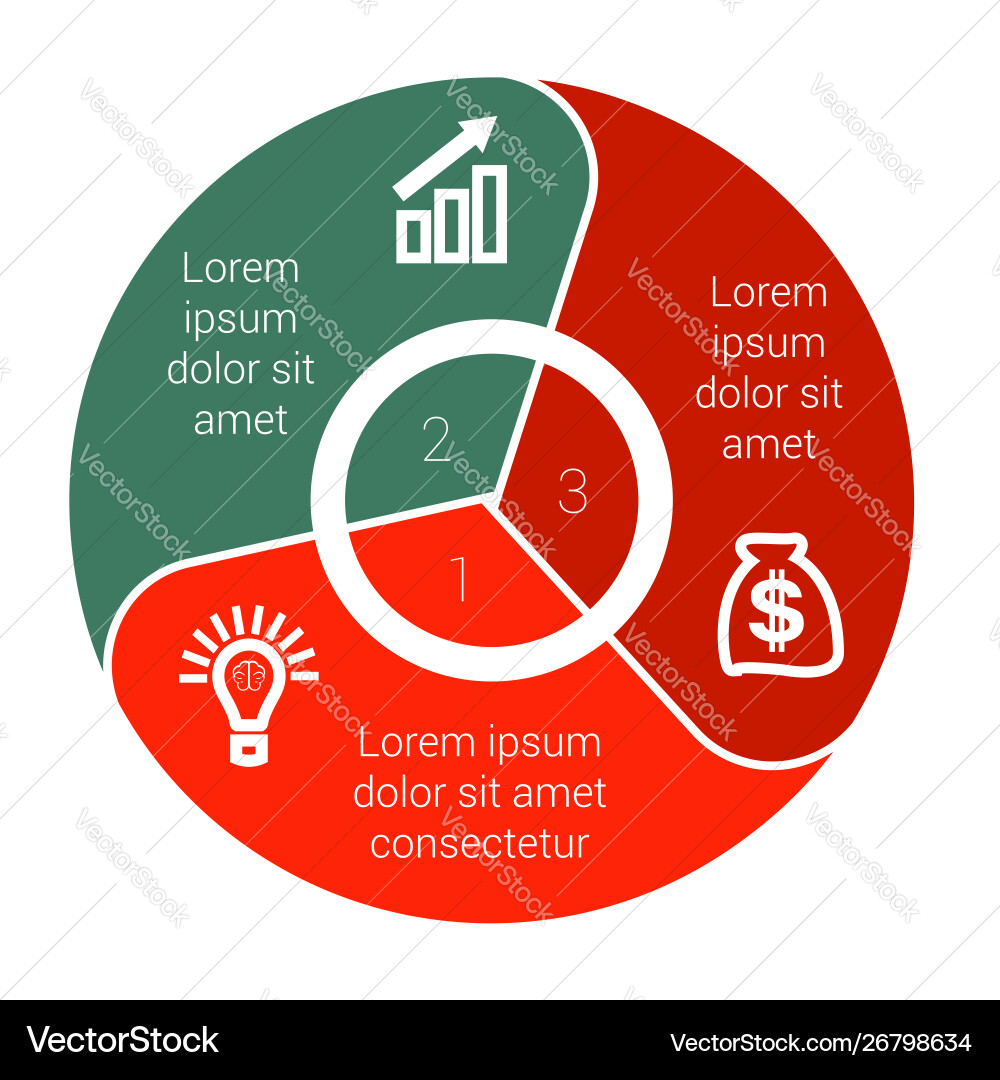 Infographic Chart Elements - Circular Data vector image