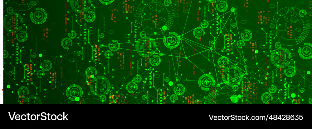 Abstract technology circuit board high computer vector image