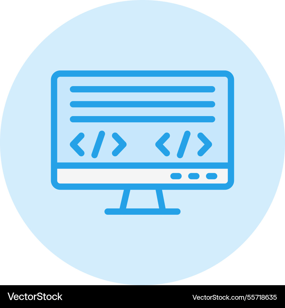 Coding language icon design vector image