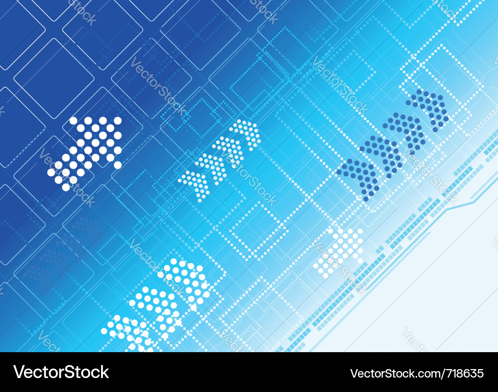 Dynamic Blue Abstract Background vector image