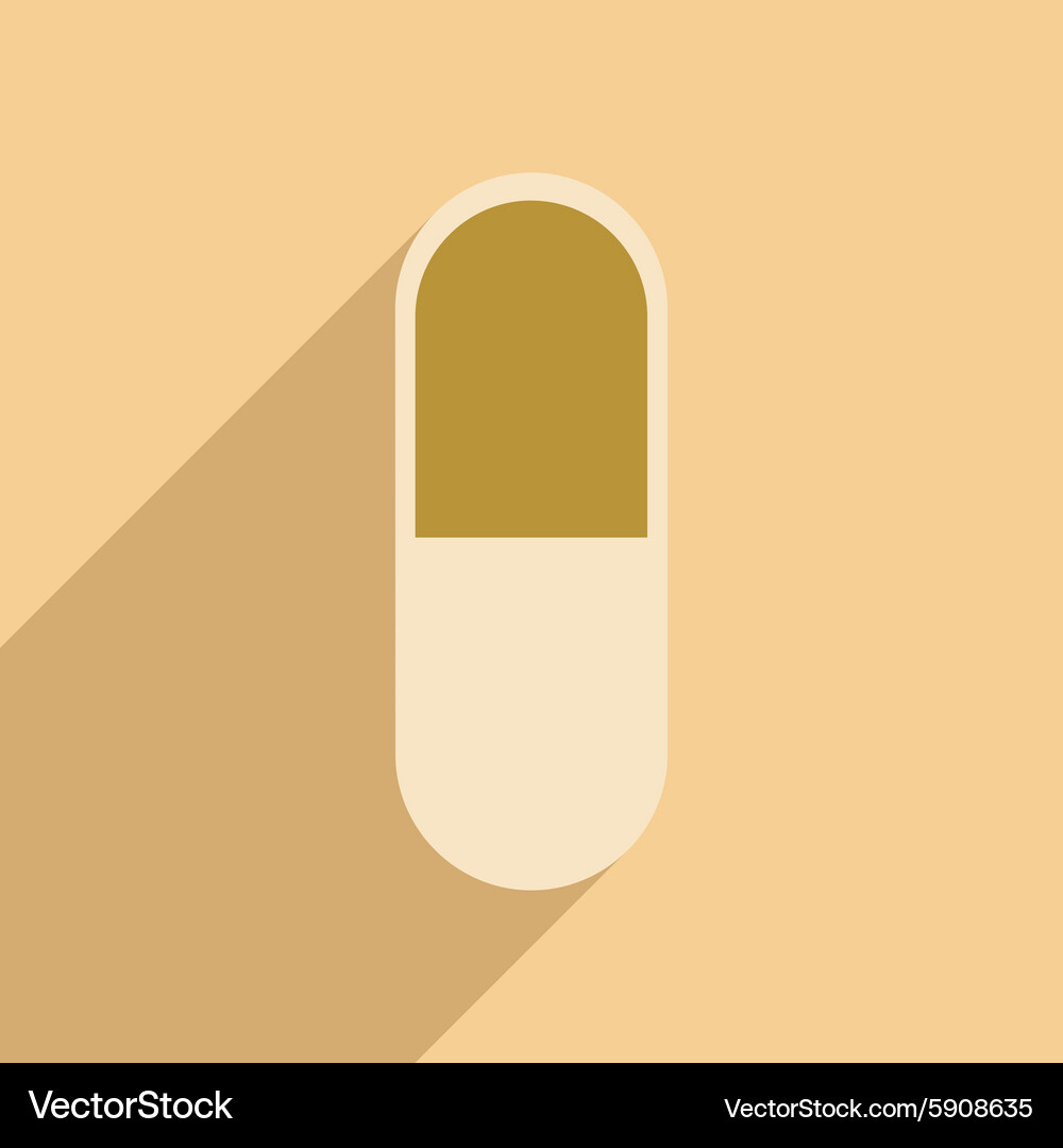 Flat with shadow icon and mobile application Vector Image