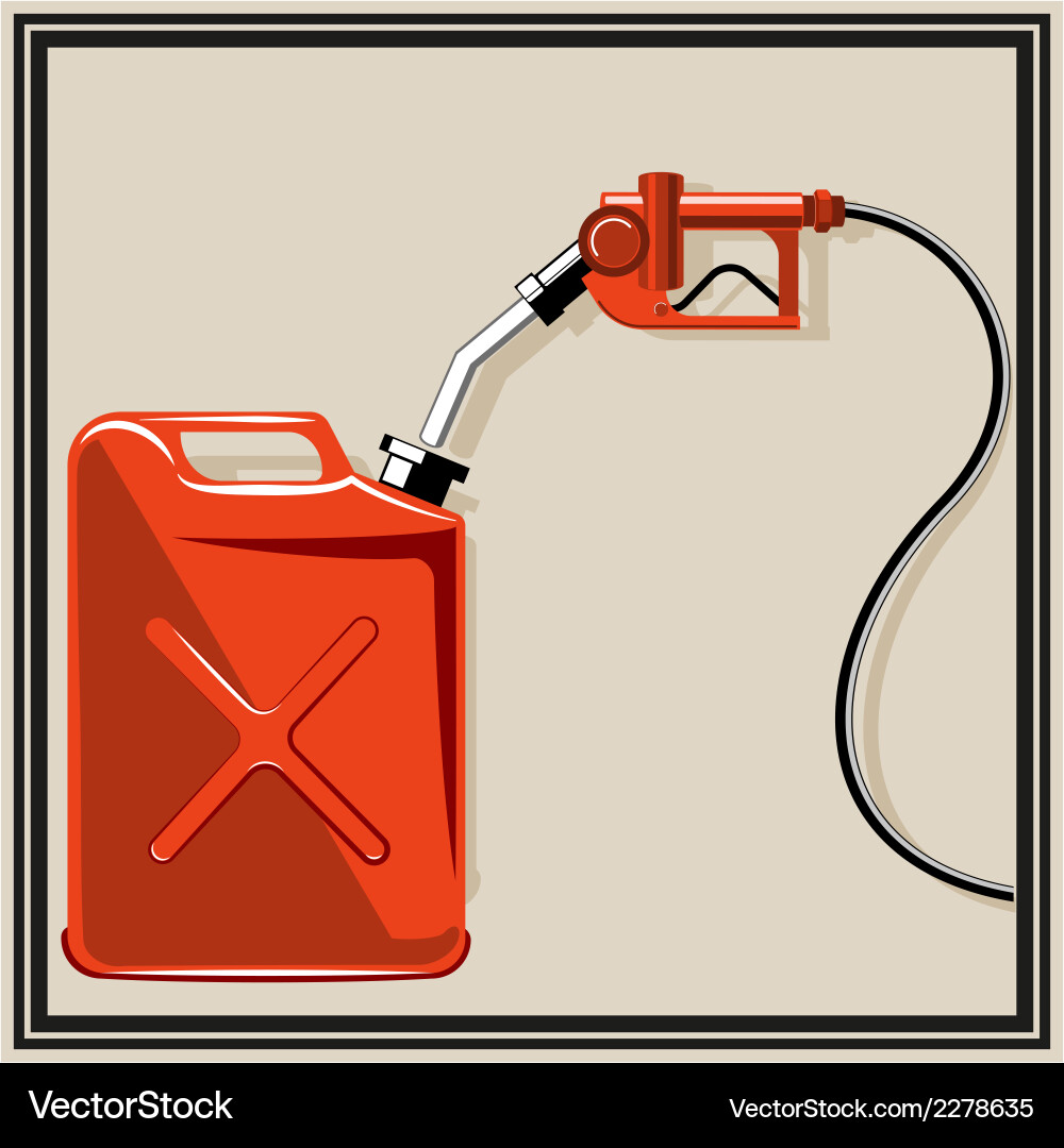 Gas pump nozzle Royalty Free Vector Image - VectorStock