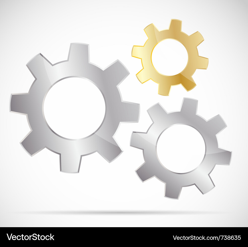Gear Mechanism Vector Image