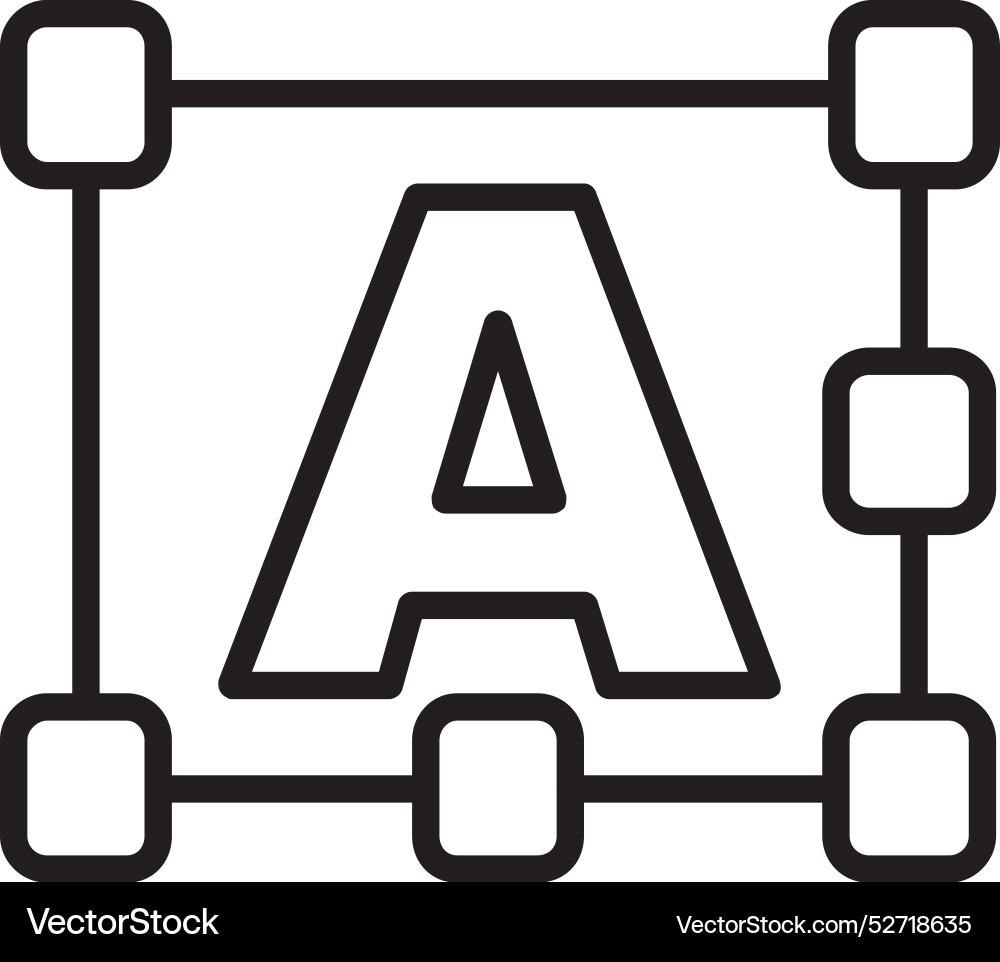 Text line icon design Vector Image