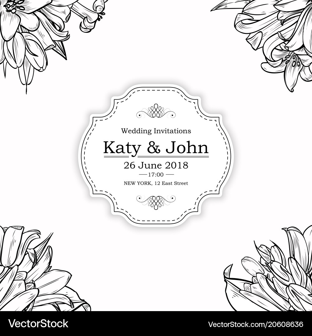 Bluebell Wedding Bouquet Vector Image