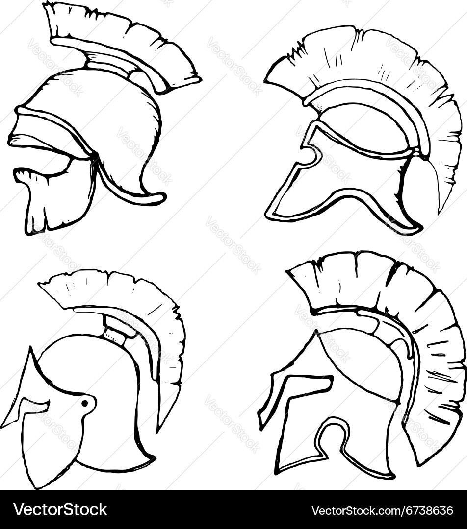 Helmets2 Vector Image